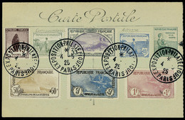 Lettre N° 148/55, La Série Orphelins Sur Carte Postale Obl Expo Philatélique 1925, T.B. - Andere & Zonder Classificatie