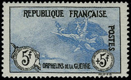 Neuf Avec Charnière N° 155, 5f + 5f Orphelins, Très Légère Trace De Charnière Nettoyée, Apparence Sans Charnière, T.B. S - Andere & Zonder Classificatie