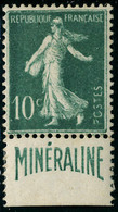 Neuf Avec Charnière N° 188A, 10c Minéraline, Bandelette En Bas, Bon Centrage, T.B. - Other & Unclassified