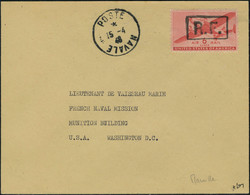 Lettre 6c PA US Surchargé RF, Marseille Càd Poste Navale 15-4-48 Pour Washington-USA, TB, Signé Mayer - Andere & Zonder Classificatie