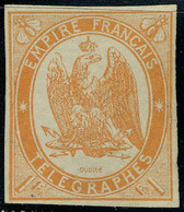 Neuf Avec Charnière N° 3, 1f Orange, Gomme Partielle, TB, Signé Brun - Andere & Zonder Classificatie