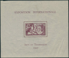 Neuf Avec Charnière 1937. Exposition Internationale De Paris. 24 Blocs. T.B. - Andere & Zonder Classificatie
