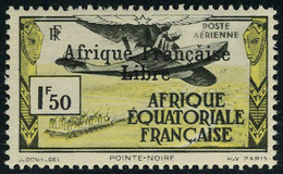 Neuf Sans Charnière N° 14/21, La Série Surchargée Afrique Française Libre, TB - Altri & Non Classificati