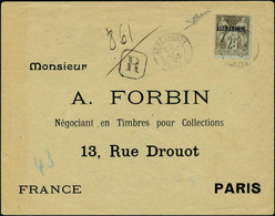 Lettre N° 17, 2f Obl Alexandrie 22 Aout 00 Sur LR Pour Paris, T.B. Rare - Andere & Zonder Classificatie