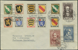 Lettre N° 1/13, Les 13 Valeurs Sur Lettre Càd Horb (Necker) 02.5.46, Pour Mulhouse Brunstatt, TB - Other & Unclassified