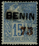 Neuf Avec Charnière N° 16, 75 Sur 5c Bleu Surcharge Rouge T.B. Signé Calves - Other & Unclassified