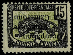 Neuf Avec Charnière N° 57a, 15c Occupation Française  T.B. Surcharge Renversée T.B. - Sonstige & Ohne Zuordnung