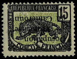 Neuf Avec Charnière N° 57a, 15c Occupation Française  T.B. Surcharge Renversée T.B. - Otros & Sin Clasificación