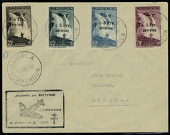 Lettre N° 236/9, La Série Spitfire Sur L Obl Douala 8.12.40 + Cachet Spécial, T.B. - Andere & Zonder Classificatie