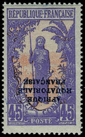 Neuf Sans Charnière N° 83a, 45c Violet Et Rouge Surcharge Renversée T.B. - Sonstige & Ohne Zuordnung