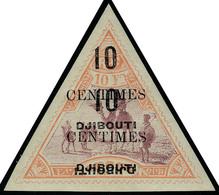 Neuf Avec Charnière N° 33b, 10c Sur 10f Orange Et Lilas Double Surcharge Dont 1 Renversée, T.B. - Sonstige & Ohne Zuordnung