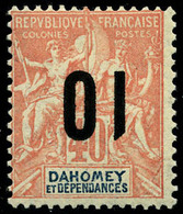 Neuf Avec Charnière N° 39a, 10 S/40c Orange, Surcharge Renversée, T.B. - Otros & Sin Clasificación