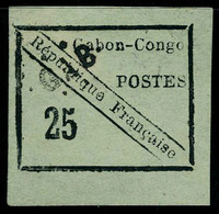 Neuf Sans Gomme N° 15, 25c Noir Sur Vert, Bdf, Infime Pelurage Sinon T.B., Signé JF Brun - Sonstige & Ohne Zuordnung