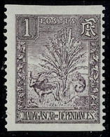 Neuf Sans Charnière N° 63, 1c Zébu ND Horizontal, T.B. Maury 58d - Andere & Zonder Classificatie