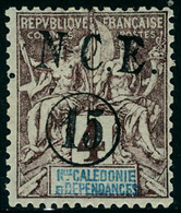 Neuf Avec Charnière N° 55c, 15c Sur 4c Lilas Brun, Non émis, T.B. Signé A Brun - Andere & Zonder Classificatie