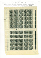 Neuf Sans Charnière N° 69 + 69a, 1c Type Blanc, Les 2 Nuances En Blocs De 50 Ex. Bdf Millésime 0, TB - Sonstige & Ohne Zuordnung