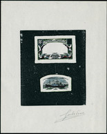 Type Chalutier De 1932. Epreuve En Noir Et Polychrome, Cadre + Centre. Signée. Superbe - Andere & Zonder Classificatie