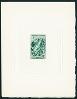 N° 163, 1f Coquillage, épreuve D'artiste En Vert, T.B. - Altri & Non Classificati