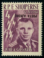 Neuf Sans Charnière N° 58A, Le 4 L Gagarine Et Vostok, Surchrge Rouge Renversée, T.B. - Sonstige & Ohne Zuordnung
