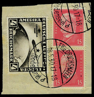 Fragment N° 39, 4m Sudamerikfahrt 1931 Obl Sur Fragment TB - Andere & Zonder Classificatie