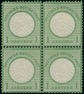 Neuf Sans Charnière N°20. 1k Vert-jaune. Bloc De 4. T.B. 2ex Cl (Michel) - Sonstige & Ohne Zuordnung