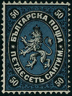 Neuf Avec Charnière N°4. 50c Noir Et Bleu. T.B. - Sonstige & Ohne Zuordnung