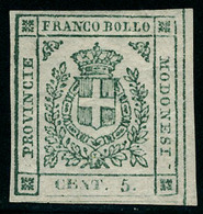 Neuf Avec Charnière N° 7, 5c Vert, Superbe, Signé Diéna, Sassone 12. - Altri & Non Classificati