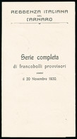 Oblitéré N° 114/131, Sauf N° 123 Et 128 + Exprès N° 3 Et 4, Les 18 Valeurs Sur Feuillet Commémoratif Officiel, Càd 20 No - Sonstige & Ohne Zuordnung