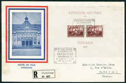 Lettre N° 2, Le Bloc Sur LR Pour La France, Obl. 1er Jour 25 Juillet 1937. T.B. - Other & Unclassified