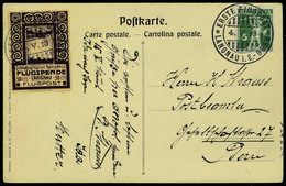 Lettre Vignette Langnau, TB, Cat. Suisse VI Obl 5/CP Signé + Certificat Liniger. Cat. Suisse : 1200 CHF - Other & Unclassified