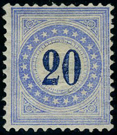 Neuf Avec Charnière N° 11, 20c Bleu, TB - Zumstein 11, 700 FS, Signé + Certificat Guinans - Andere & Zonder Classificatie