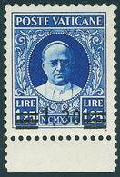 Neuf Avec Charnière N° 61a, 1.30 Sur 1.25 Bleu Surcharge Type II Bdf Cl Signé Diéna + Fiechi, Superbe Rarissime, Sassone - Sonstige & Ohne Zuordnung