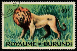 Oblitéré N° 94. 100f Lion, Double Impression, T.B. - Altri & Non Classificati