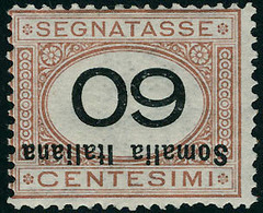 Neuf Avec Charnière N°35/37. 40c, 50c Et 60c Surcharge Renversée. T.B. Signé. (Sassone 45a/47a : 1050 Euros) - Autres & Non Classés