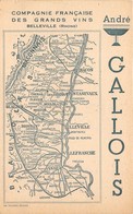 69-BELLEVILLE- COMPAGNIE FRANCAISE DES GRANDS VINS - ANDRE GALLOIS - Belleville Sur Saone