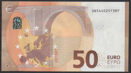 50 EURO ITALIA  SB  S021  Ch. "44"  - DRAGHI   UNC - 50 Euro