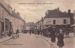 78-NEAUPHLE-LE-CHATEAU- MARCHE PLACE DE L'EGLISE - Neauphle Le Chateau