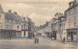 78-HOUDAN-PERSPECTIVE DE LA GRANDE RUE , VUE PRISE PLACE DE L'EGLISE - Houdan