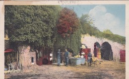 [72] Sarthe > Chateau Du Loir Habitation Dans Le Roc Colorisée - Brulon