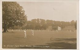 Real Photo Postcard, Old Windsor, Beaumont College, Cricket Match, Pavillion, Landscape. - Windsor