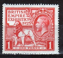 Great Britain George V 1925 Single Stamp From The British Empire Exhibition Set. - Ungebraucht