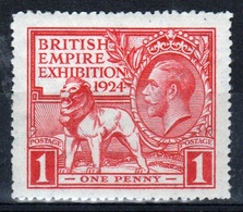 Great Britain George V 1924 Single Stamp From The British Empire Exhibition Set. - Ungebraucht