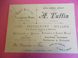 Carte Commerciale/Hôtel Edmond ANCELIN/ Villiers-sur-Morin/Café Restaurant Billard/Seine Et Marne/ 1897   CAC147 - Sport & Turismo