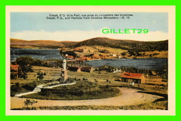 GASPÉ, QUÉBEC - VUE DE LA VILLE ET LE PORT, PRISE DU MONASTÈRE DES URSULINES - PECO - - Gaspé