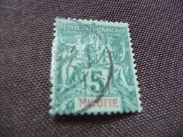 TIMBRE   MAYOTTE    N  4        COTE 4,00  EUROS   OBLITÉRÉ - Used Stamps