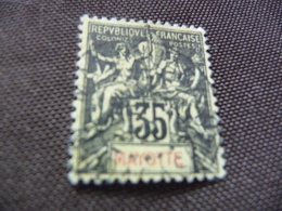 TIMBRE   MAYOTTE    N  18        COTE 9,00  EUROS   OBLITÉRÉ - Used Stamps