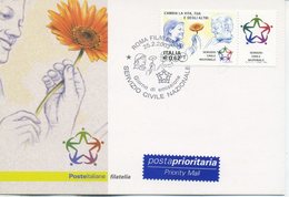 ITALIA - FDC MAXIMUM CARD 2003 - SERVIZIO CIVILE - ANNULLO SPECIALE - Cartoline Maximum