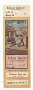 Ticket D'entrée, CORRIDA, NIMES, Plaza De Toros, Tribune Spéciale , Coté Gauche , N°000127 , Gradin L, Rang 14, 1-6-1952 - Tickets D'entrée