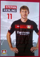 Bayer04 Stefan Kiebling Signed Card - Autografi