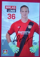 Bayer04 Niklas Lomb  Signed Card - Autografi